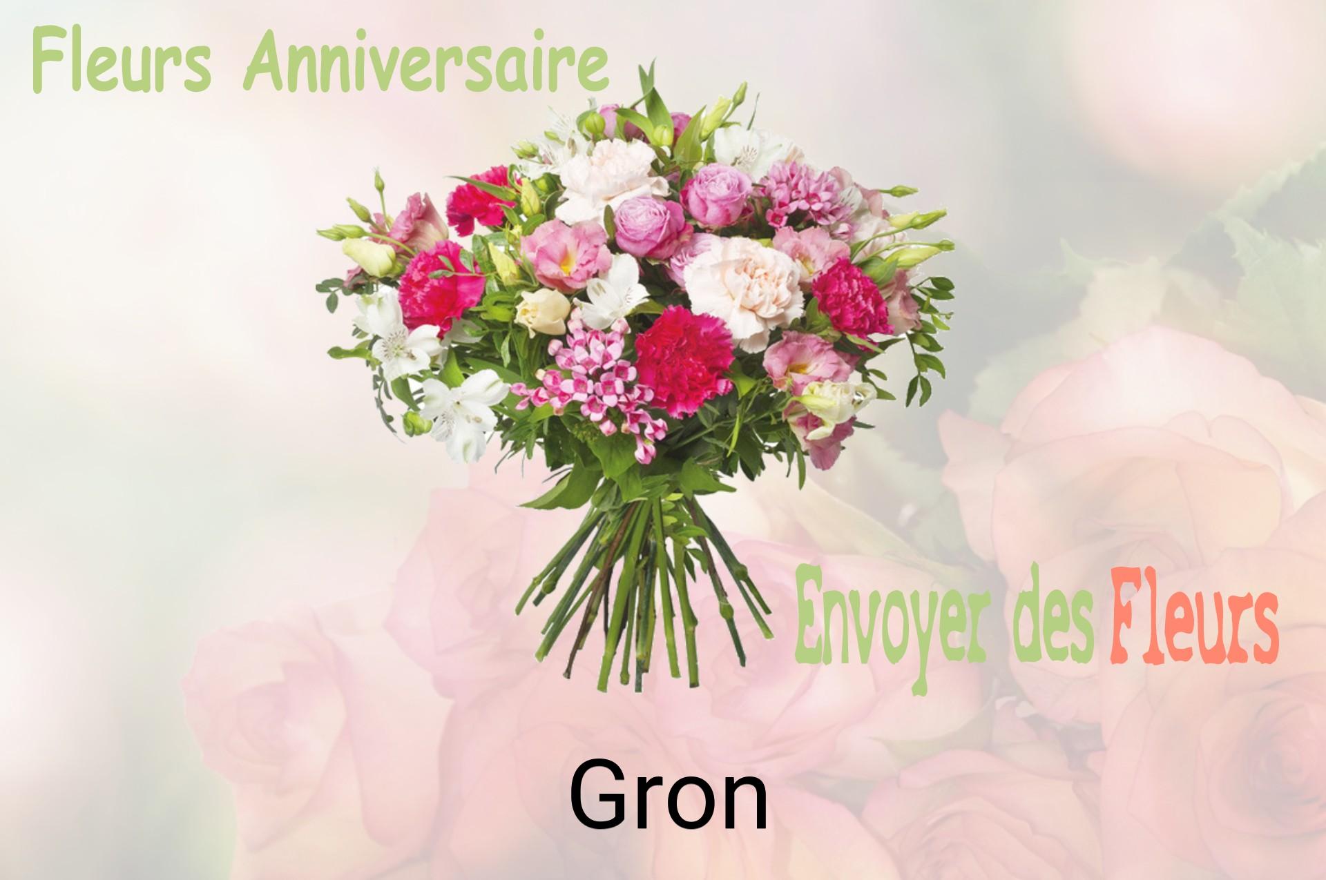 Bouquet de fleurs d’anniversaire livré à Gron