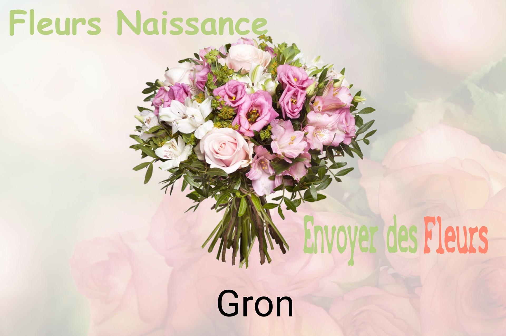 Bouquet de fleurs de naissance livré à Gron